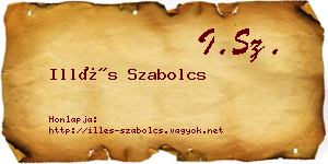 Illés Szabolcs névjegykártya