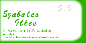 szabolcs illes business card