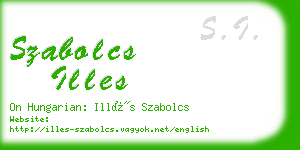 szabolcs illes business card